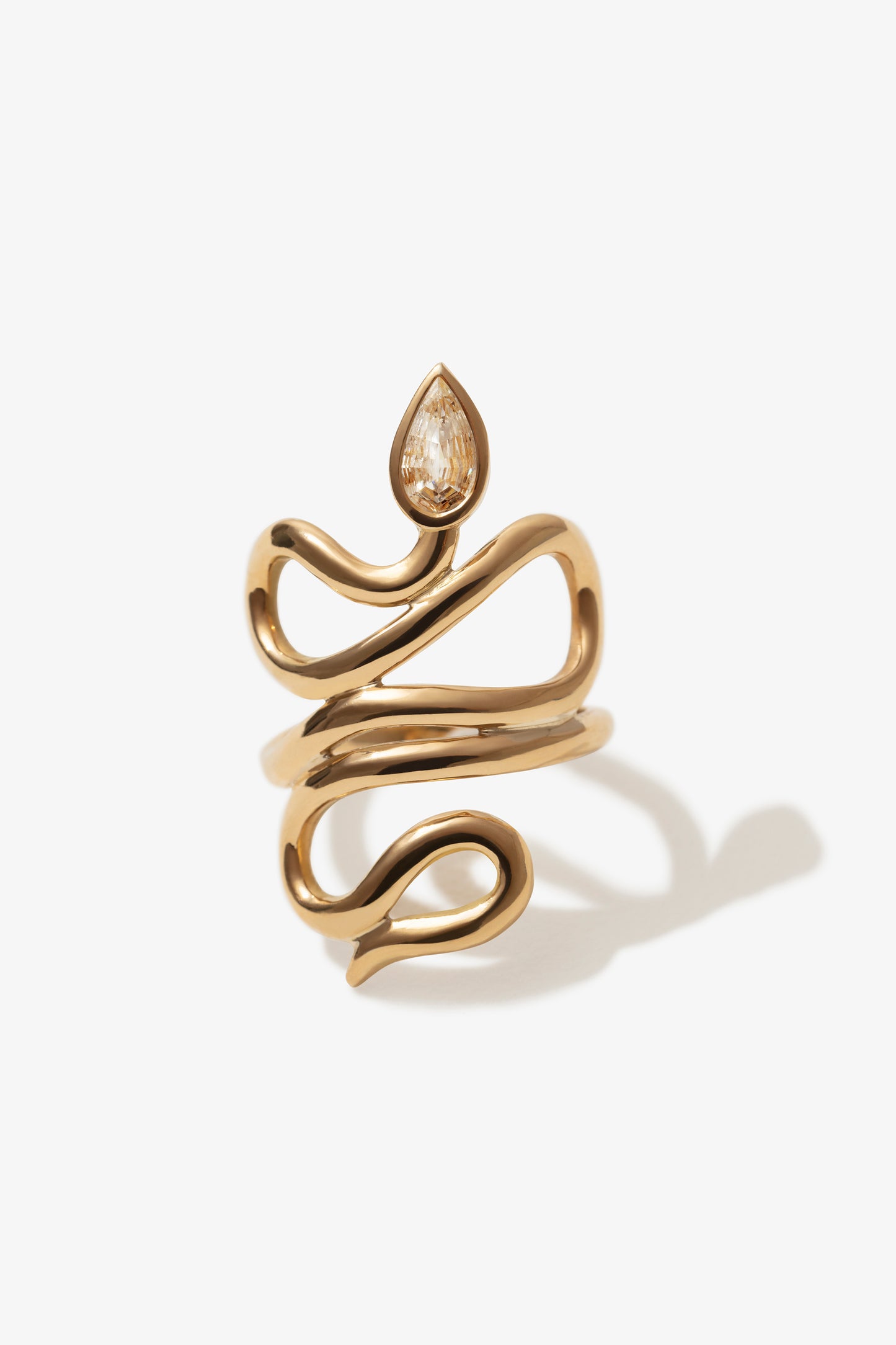 Serpent Diamond Ring