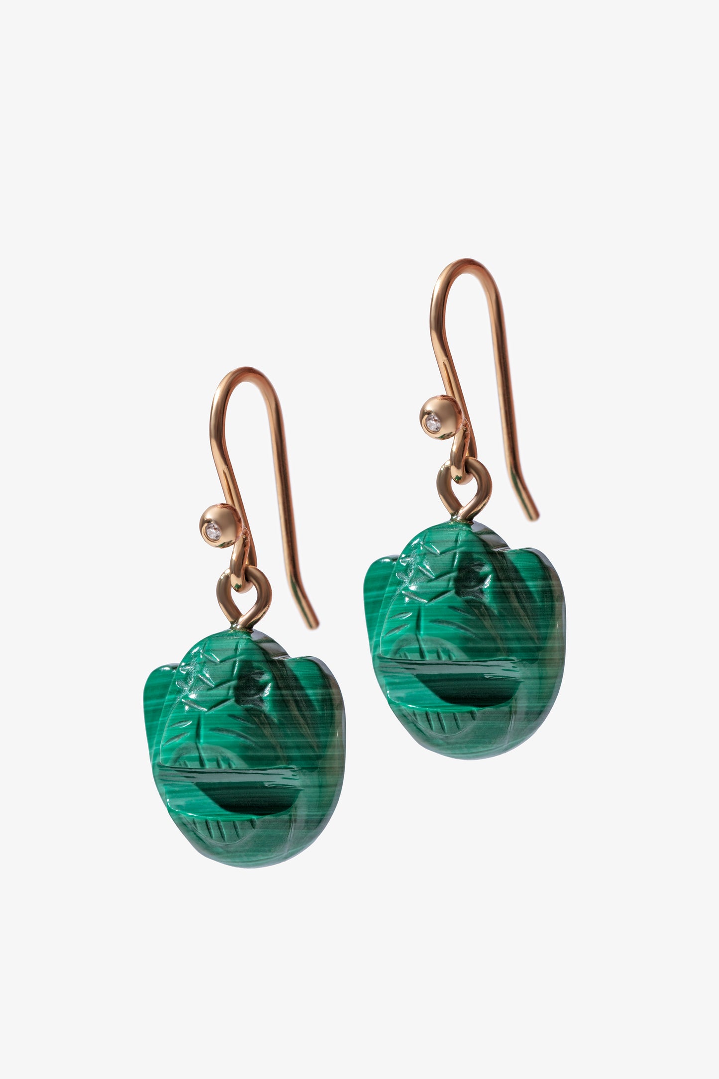Tiny Jaguar Stone Earrings
