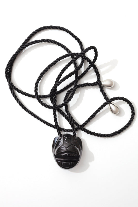 XL Jaguar Pendant on Silk Cord