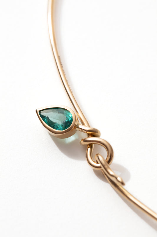 Serpent Emerald Torque Collar