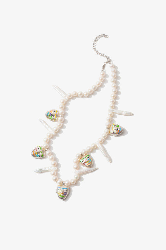 Malinaltepec Mixed-Pearl Necklace.